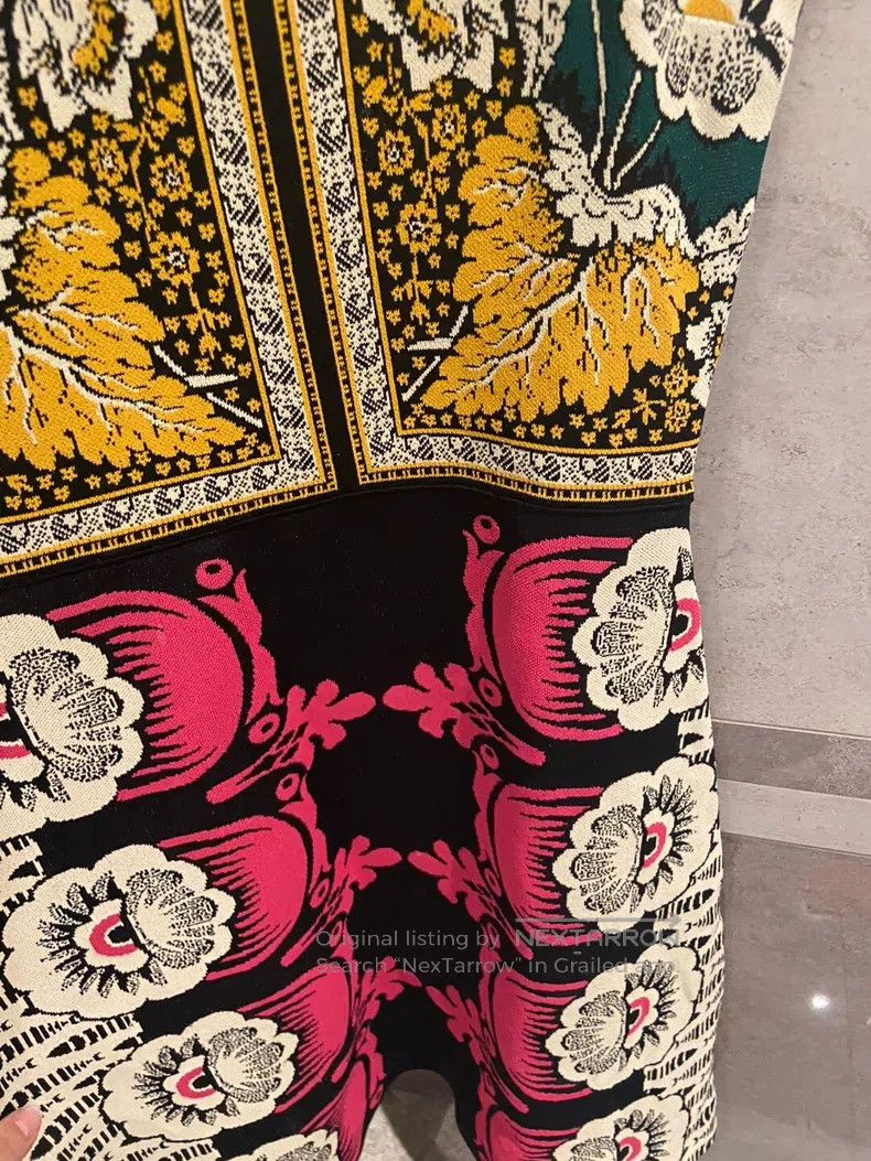 Valentino Valentino Floral knitted dress Size S / US 4 / IT 40 - 4 Thumbnail