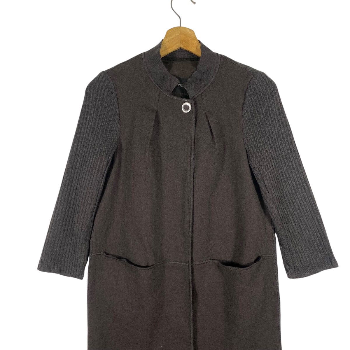 Other Cividini Italy Wool/Knit Button Jacket Size 40 Dark Brown Size S / US 4 / IT 40 - 4 Thumbnail