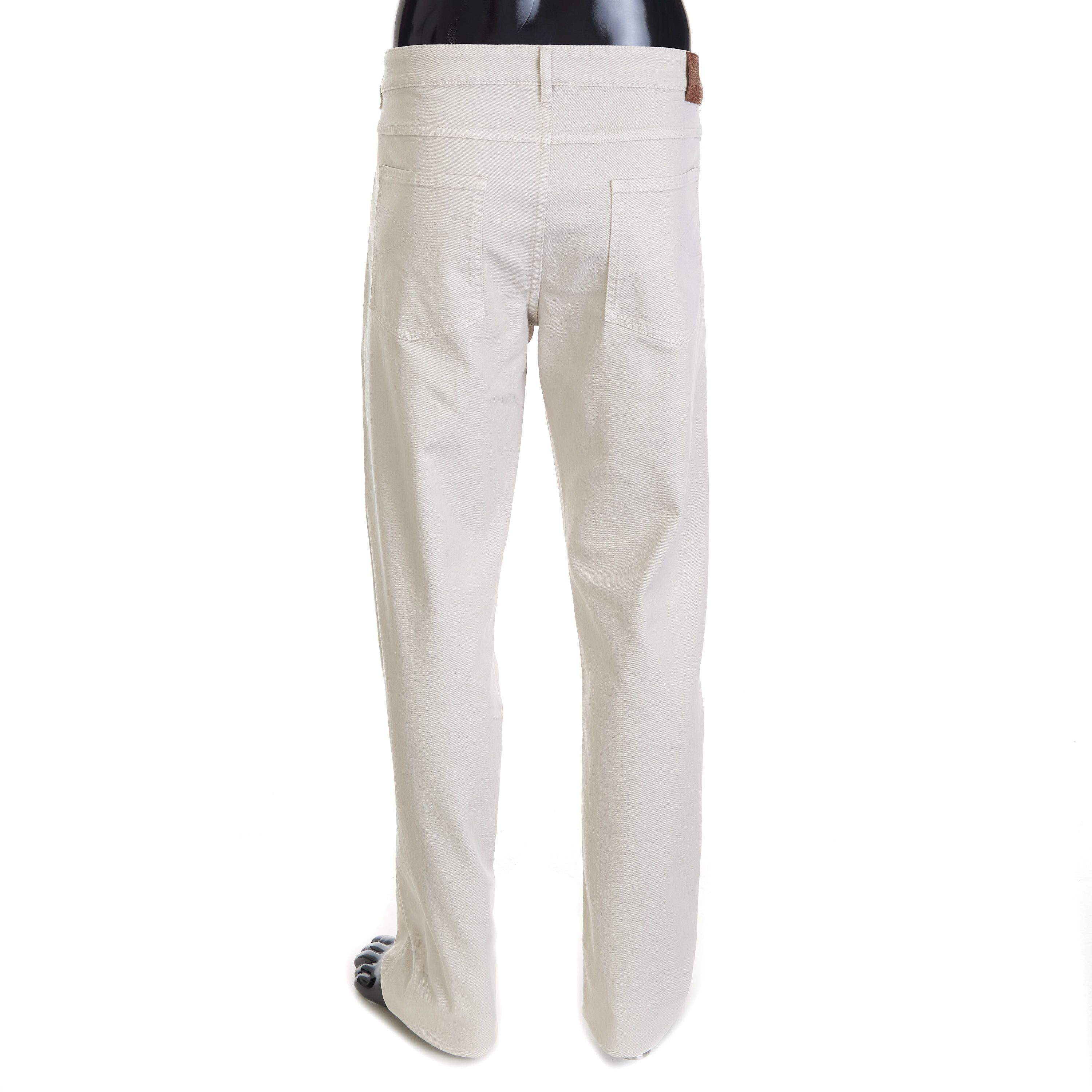 Brunello Cucinelli Stretch Denim Trousers - Slim Fit, Five-Pocket Size US 40 / EU 56 - 3 Thumbnail