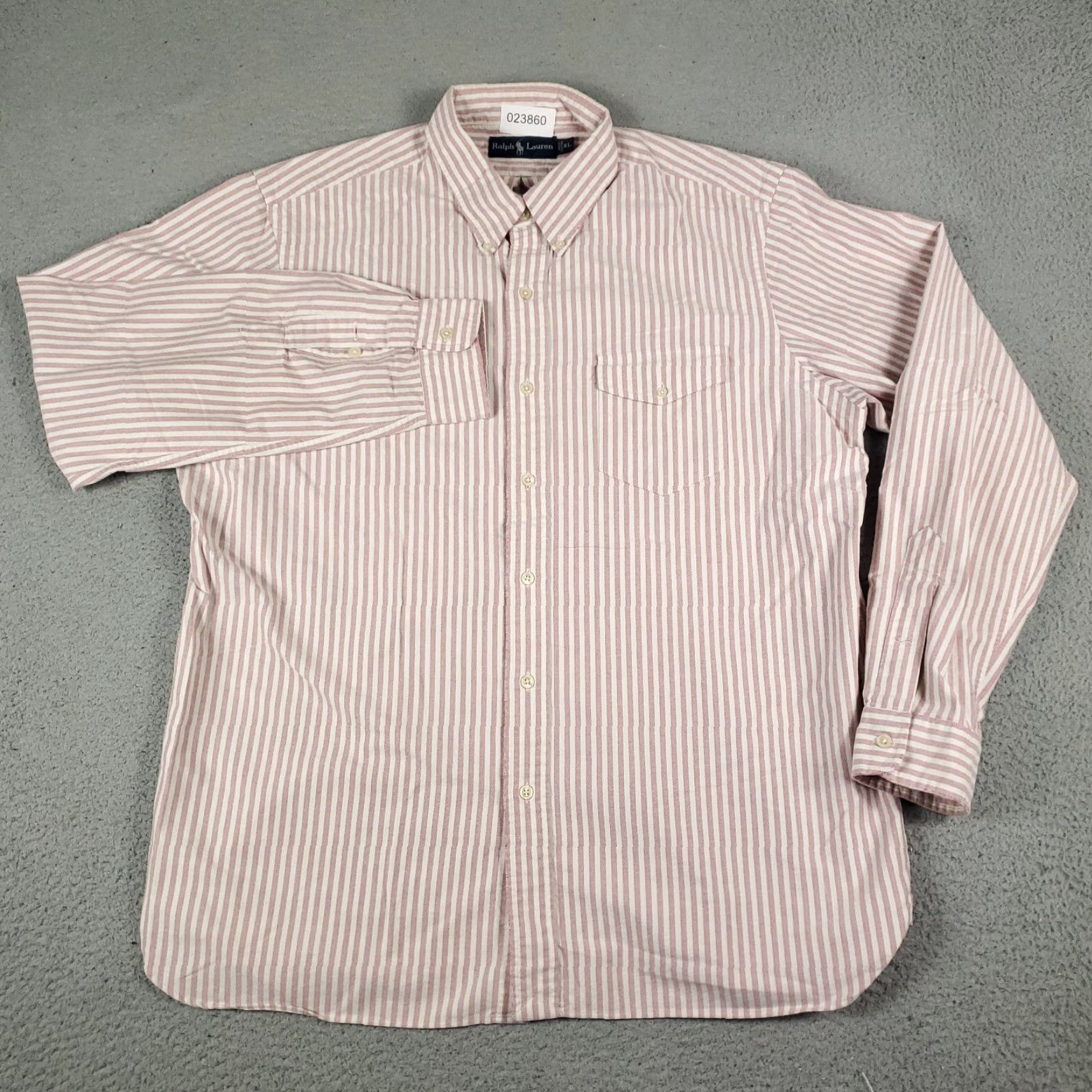 Ralph Lauren Ralph Lauren Shirt Mens XL Red White Striped Pony Button Up Long Sleeve Mens XL Red Striped Ralph Lauren Shirt Button Up Long Sleeve Size US XL / EU 56 / 4 - 2 Thumbnail