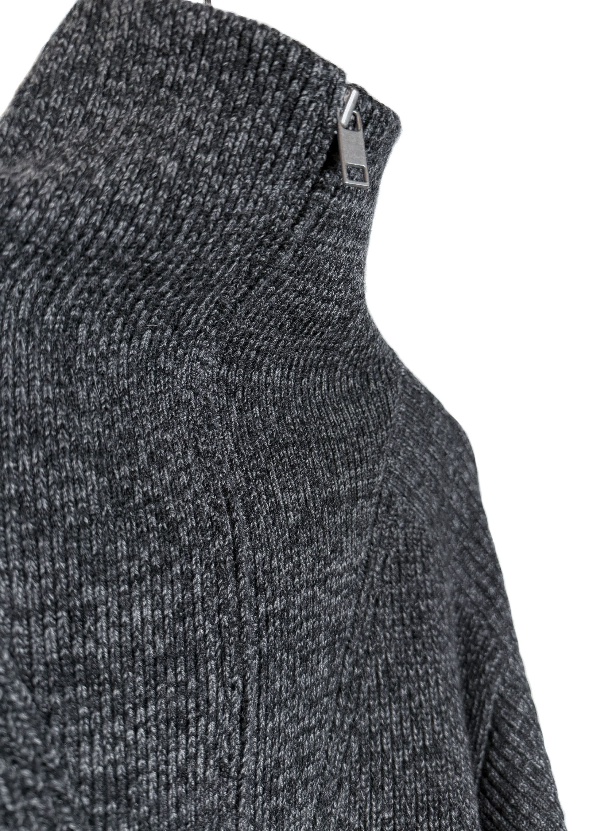 Isabel Marant Isabel Marant Melange Grey Benny Half Zip Knit Sweater Size US L / EU 52-54 / 3 - 3 Thumbnail