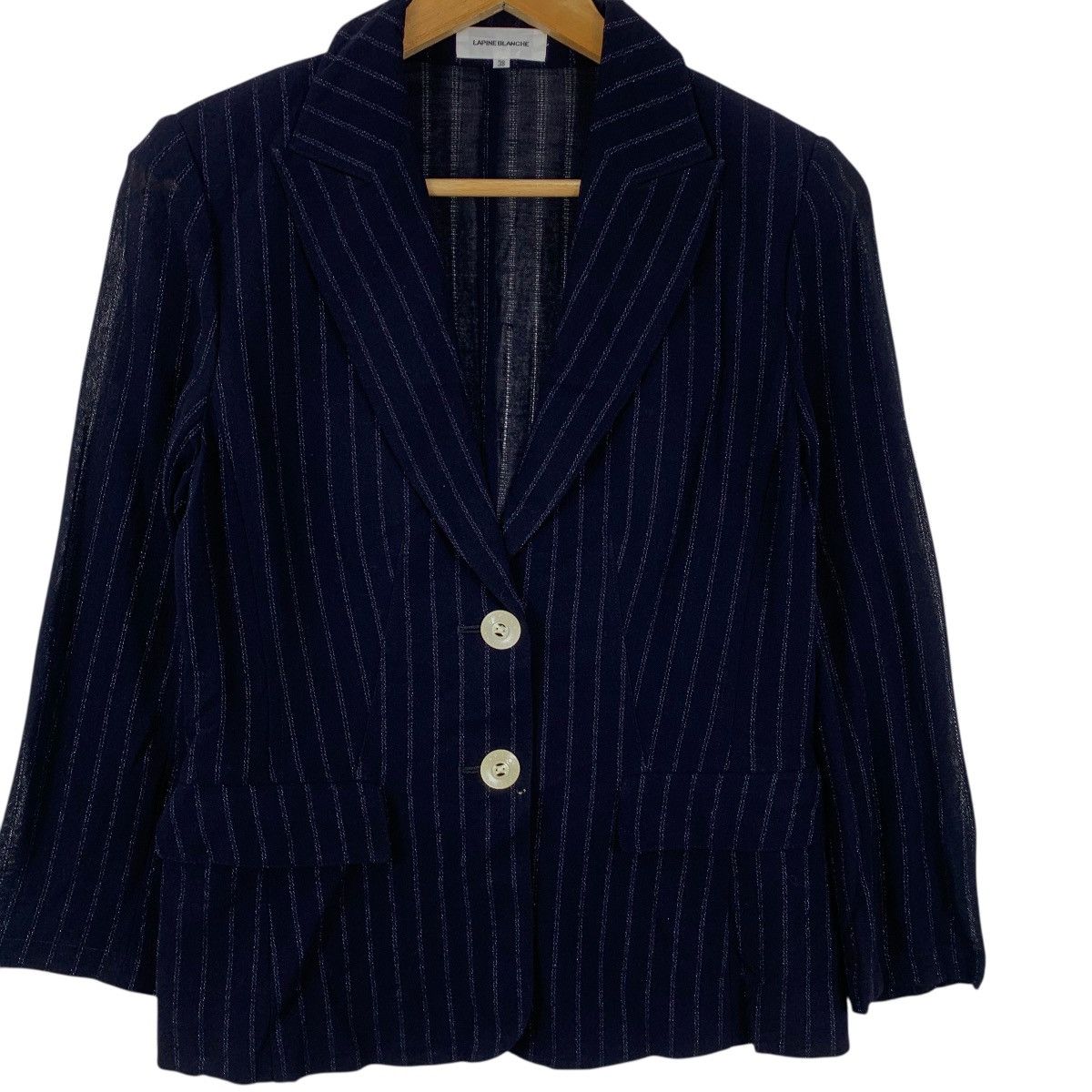 Vintage Vintage LAPINE BLANCHE JAPAN Collection Striped 2 Button Size S / US 4 / IT 40 - 6 Thumbnail