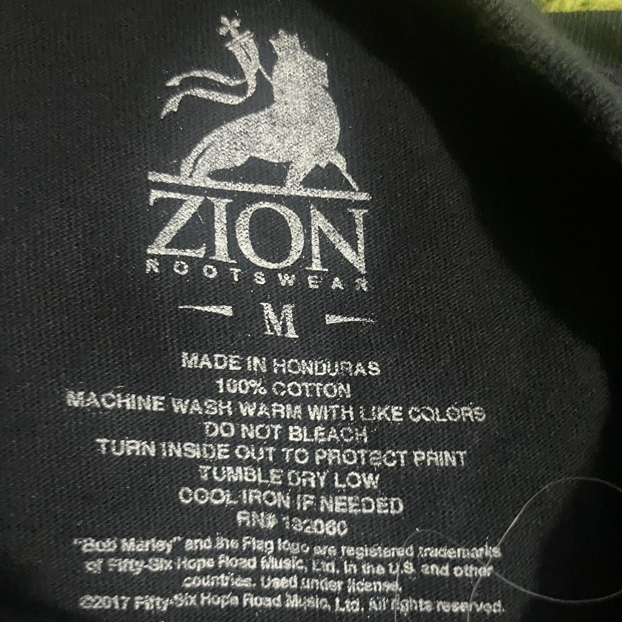 Zion Rootswear Bob Marley long sleeve black tshirt Size US M / EU 48-50 / 2 - 4 Thumbnail