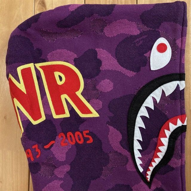Bape BAPE Jacquard Camo Shark Full Zip Hoodie purple camo APE Size US M / EU 48-50 / 2 - 4 Thumbnail