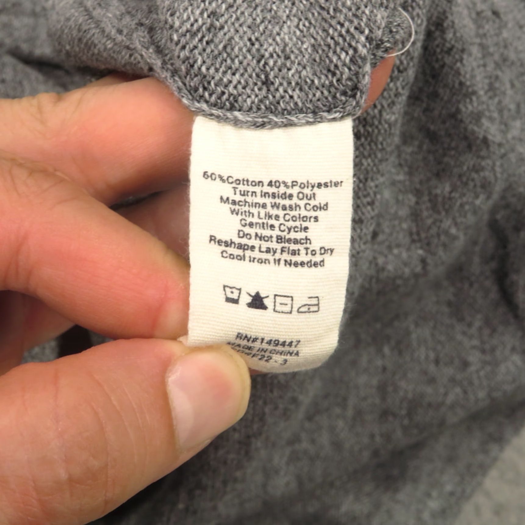 J Brand The Normal Brand Mens XXL Sweater Charcoal Heather Grey Roll Neck Pullover Shirt Size US XXL / EU 58 / 5 - 7 Thumbnail