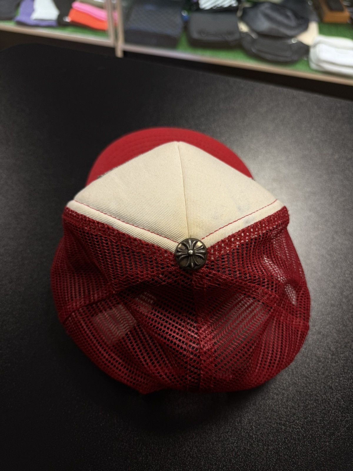 Chrome Hearts Chrome Hearts Hat Red White SnapBack Size ONE SIZE - 6 Thumbnail