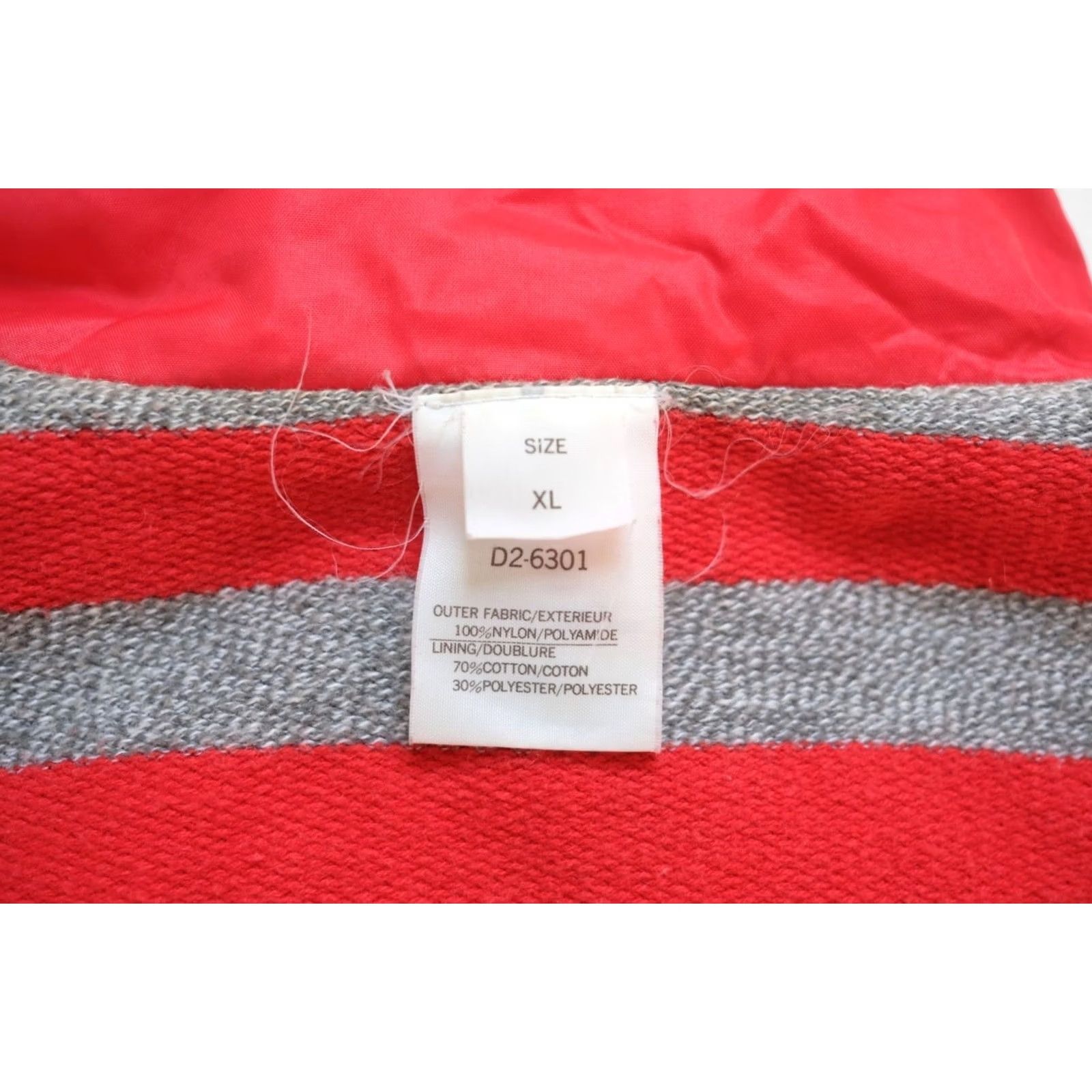 Vintage VINTAGE DESCENTE XL Japan 80s Jacket Outdoor Hiking Reversible Striped Nylon Cotton Red Mens Size US XL / EU 56 / 4 - 7 Thumbnail