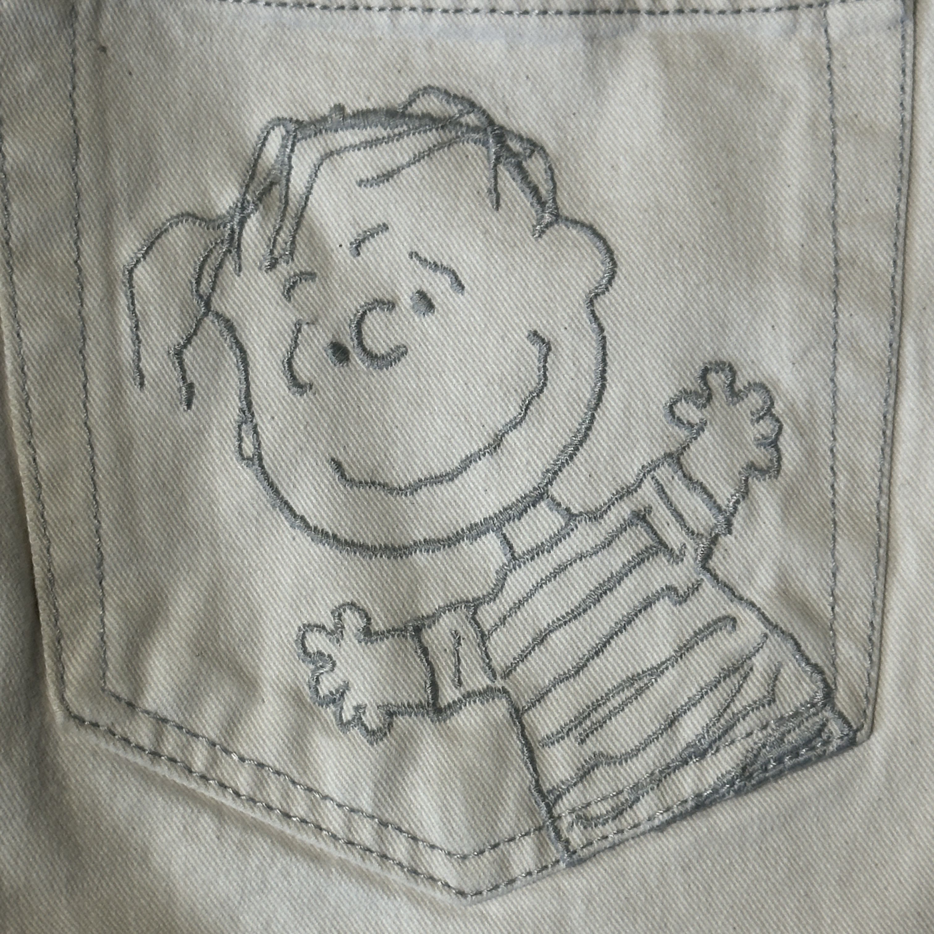 Iceberg Vintage Iceberg History Embroidered Character White Jeans Size 32 Size US 32 / EU 48 - 5 Thumbnail