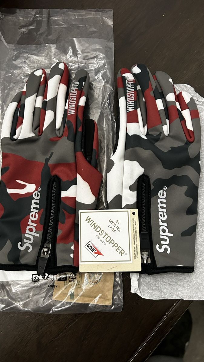 Supreme SUPREME WINDSTOPPER Zip Gloves LARGE Size ONE SIZE - 5 Thumbnail