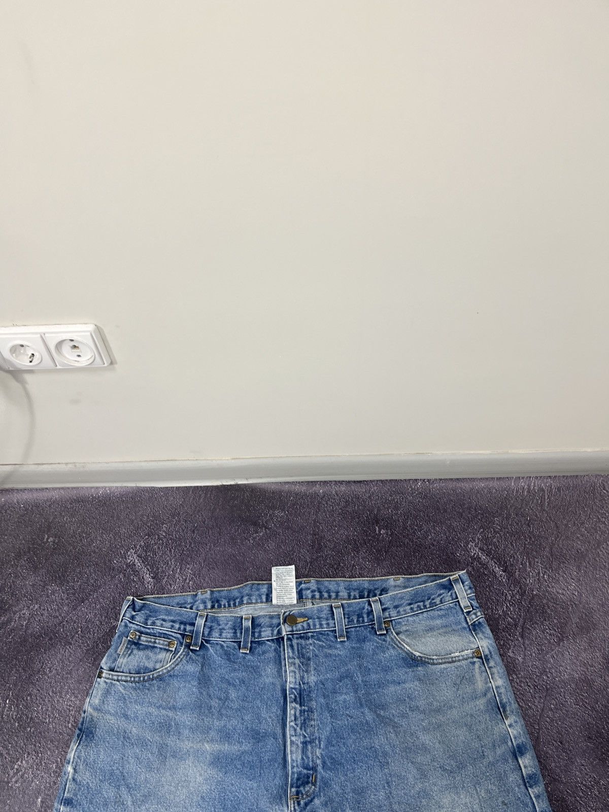Carhartt Vintage 90s Carhartt Faded Blue Y2K Work Baggy Jeans Size US 44 / EU 60 - 11 Thumbnail