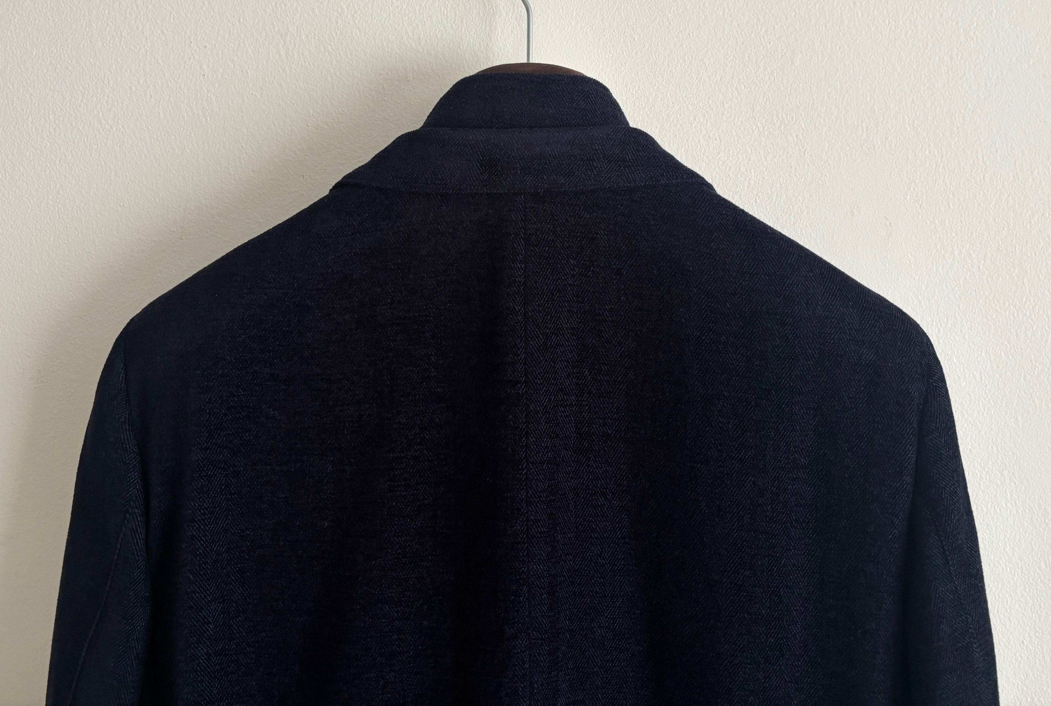 Pal Zileri $1400 Navy Herringbone Wool Hybrid Sport Coat/ Jacket - 44 Size 44R - 12 Thumbnail