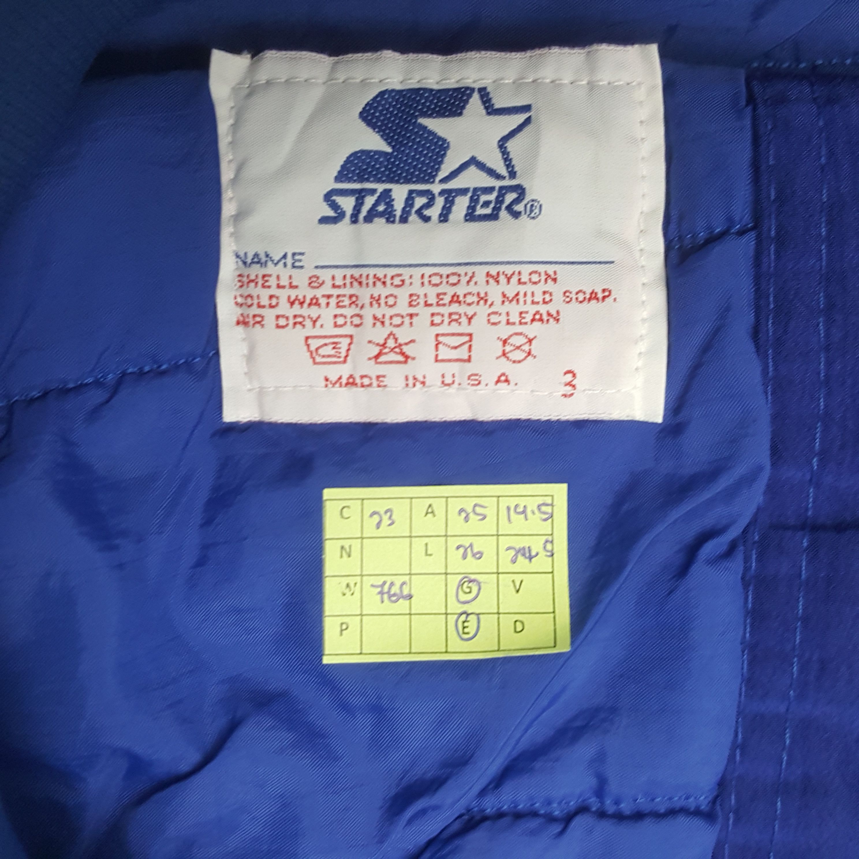 Starter Vintage 90's Giants NFL Football Team Bombers Jacket RR23 Size US XL / EU 56 / 4 - 8 Thumbnail