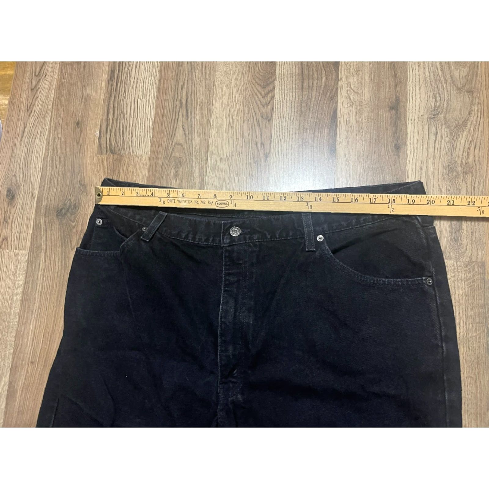 Vintage Brittania Jeans Men's 40x30 Black Straight Dark Wash Jeans Jeans Dark Wash Regular 40x30 Mens Straight Britania Size US 40 / EU 56 - 4 Thumbnail