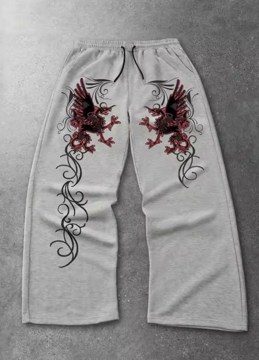 Japanese Brand Dragon Printed Sweatpant Size US 38 / EU 54 - 1 Thumbnail