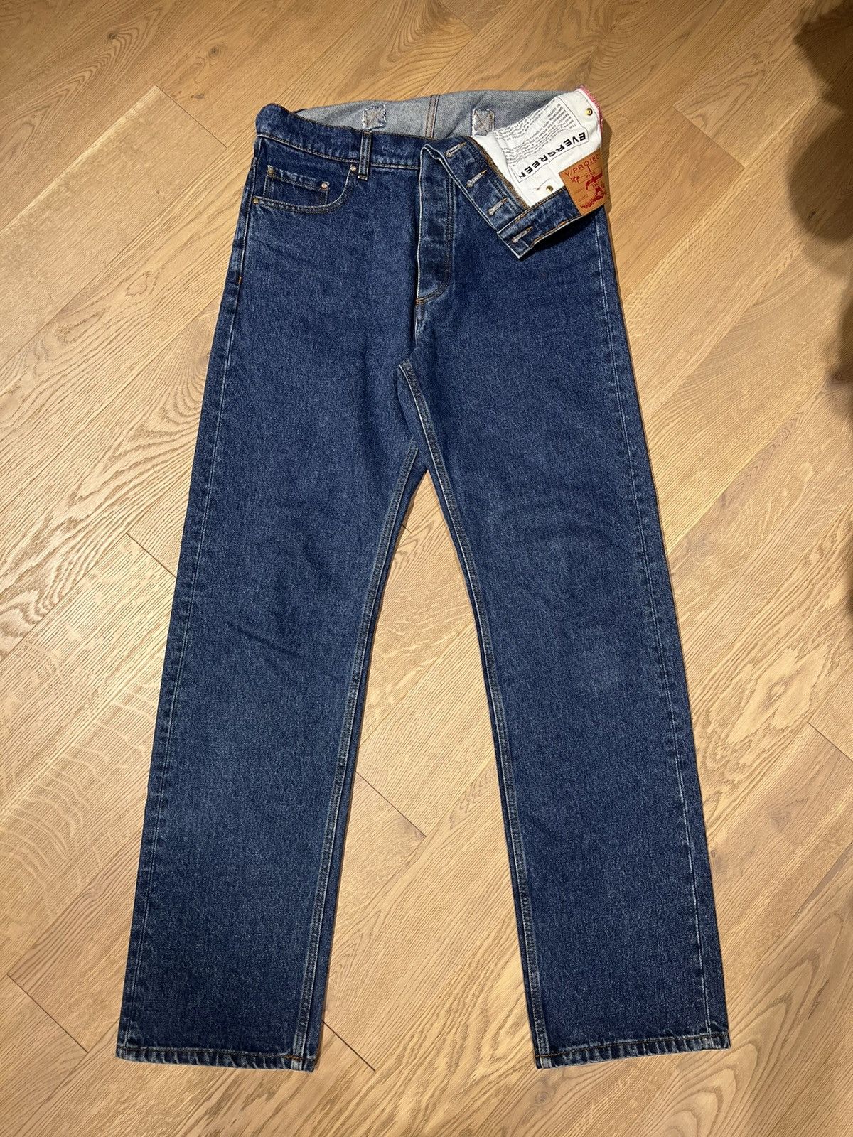 image of Yproject Classic Asymmetric Jeans in Blue, Men's (Size 30)