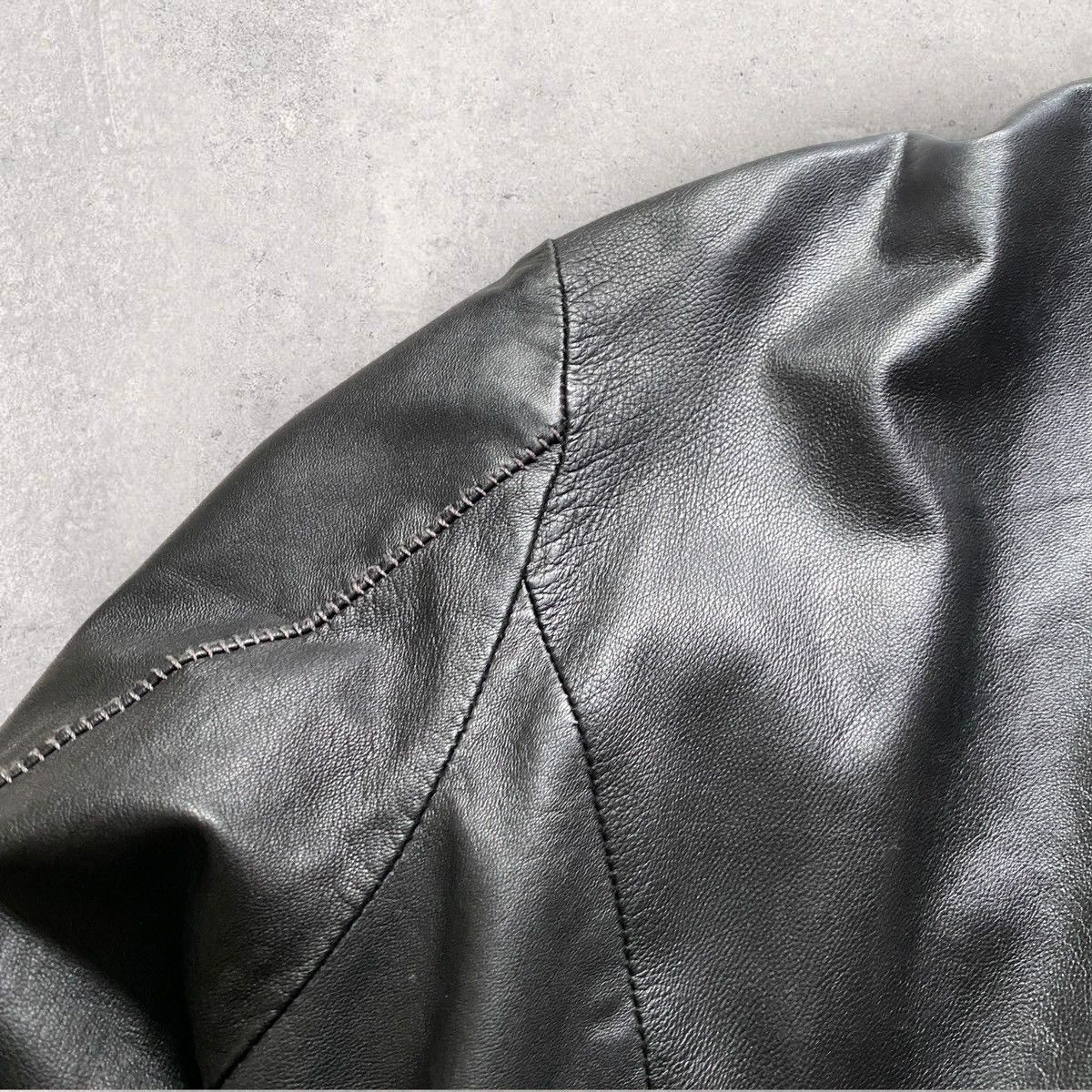 10sei0otto Vintage 10Sei0Otto Leather Jacket Black style Rick owens 00s Size US M / EU 48-50 / 2 - 15 Thumbnail