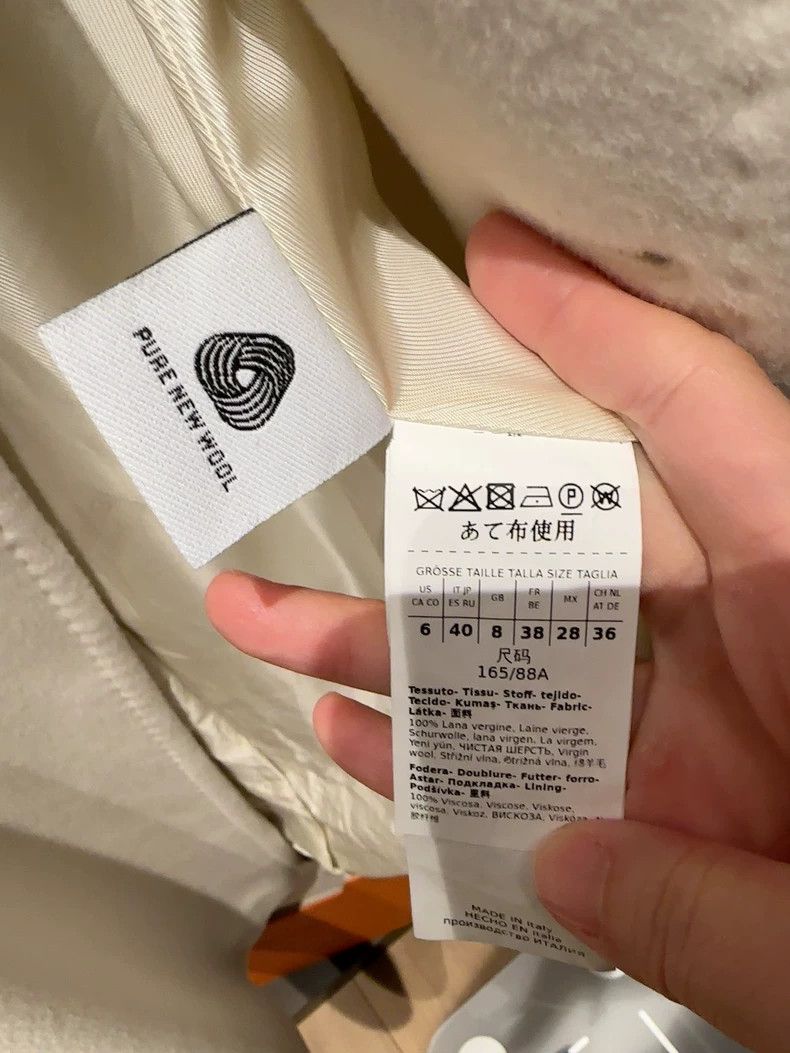 Max Mara Max Mara Wool coat, white moonlight color, 100% pure new w Size M / US 6-8 / IT 42-44 - 4 Thumbnail