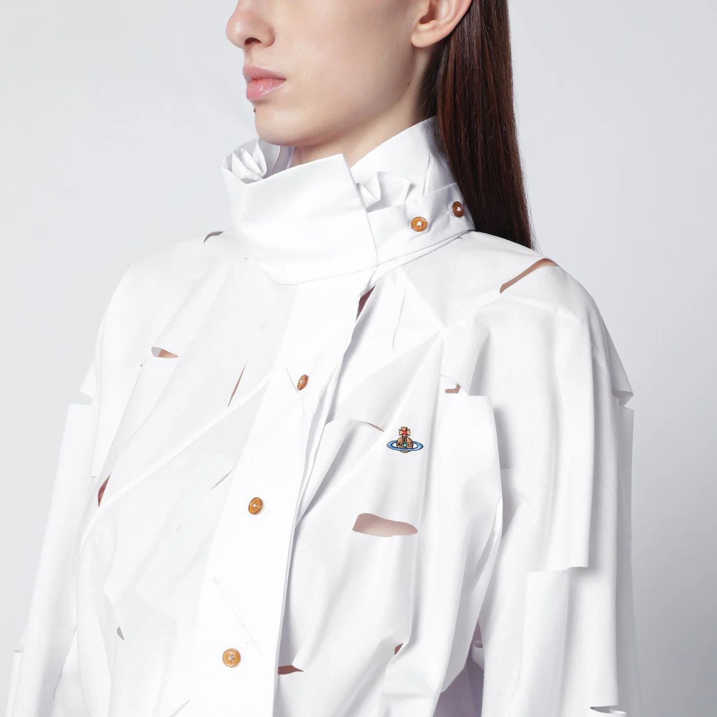 Vivienne Westwood o1d2blof0526 Shirt in White Size S / US 4 / IT 40 - 4 Thumbnail