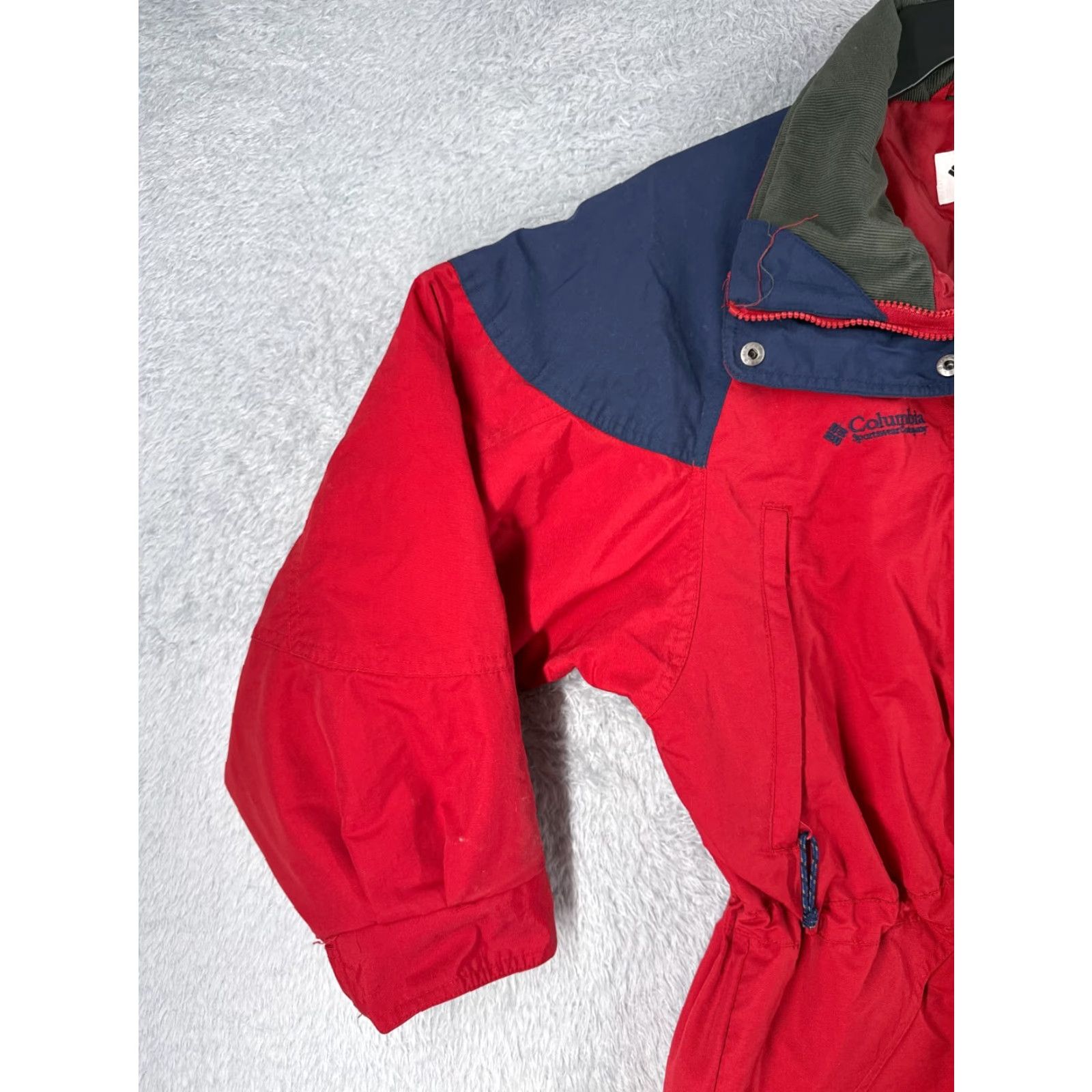 Vintage VINTAGE Columbia Jacket Womens M Red Full Zip Jacket Columbia Windbreaker Hooded Lightweight Pockets Mens? Girls? Wait. Size M / US 6-8 / IT 42-44 - 3 Thumbnail