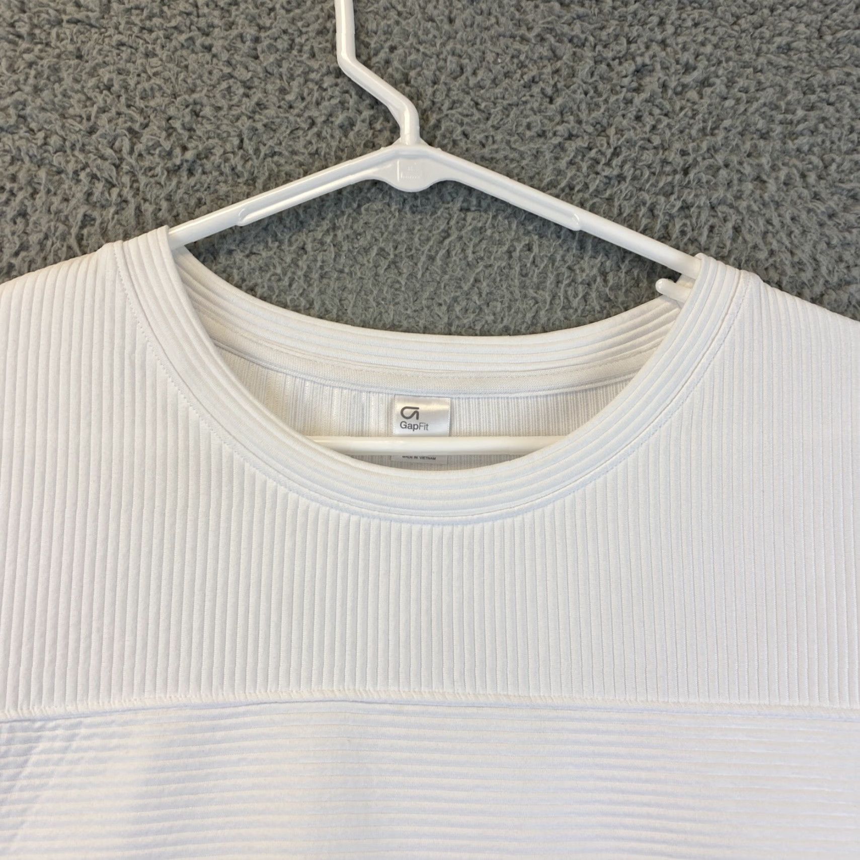 Vintage GAP FIT Active Wear Top Sweater Size XL Long Sleeves White 65-23 / - Size XL / US 12-14 / IT 48-50 - 3 Thumbnail