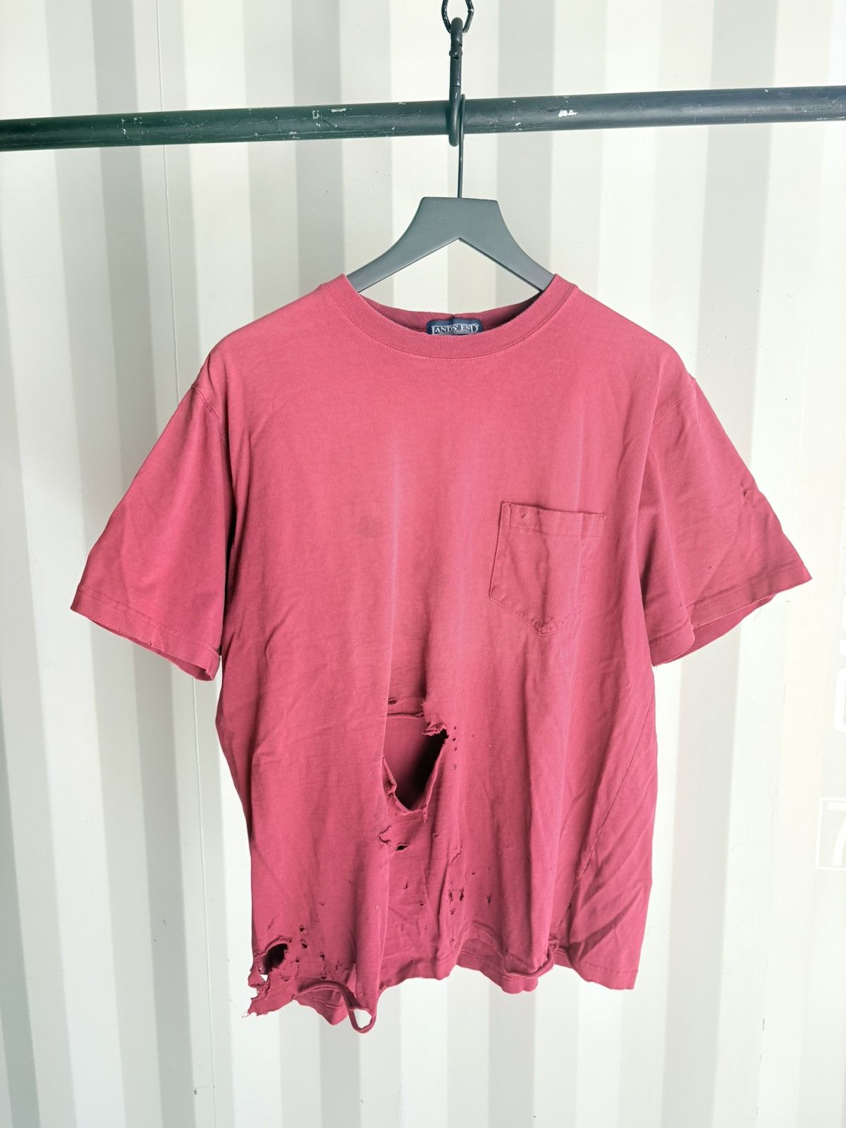 Vintage Thrashed Sun Faded Tee Shirt Distressed ERD Grunge Size US L / EU 52-54 / 3 - 1 Thumbnail