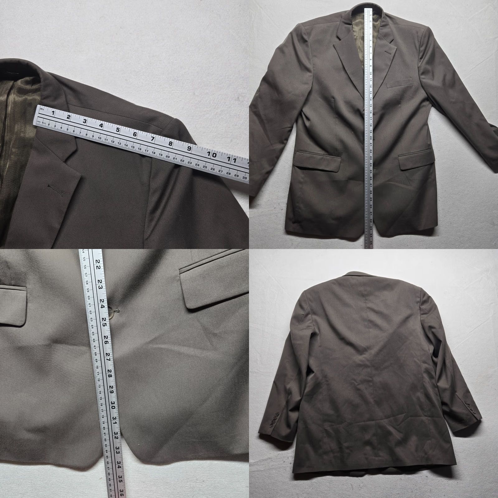 Vintage Hagger Jacket / Blazer Brown Suit Jacket Long 44L Men Size 44R - 8 Thumbnail
