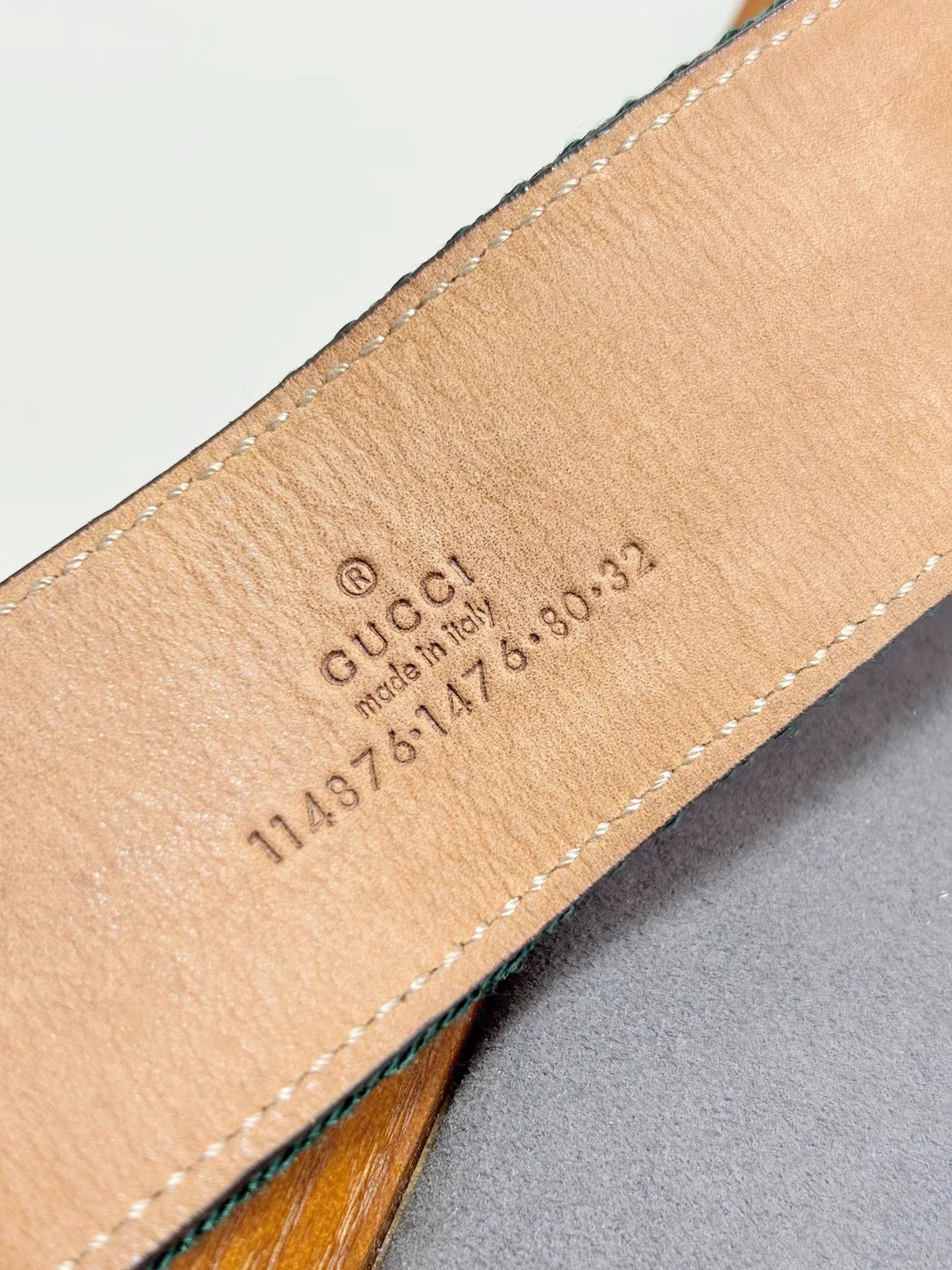 Gucci GUCCI Web Green & Red Belt with G Buckle K1 Size ONE SIZE - 7 Thumbnail