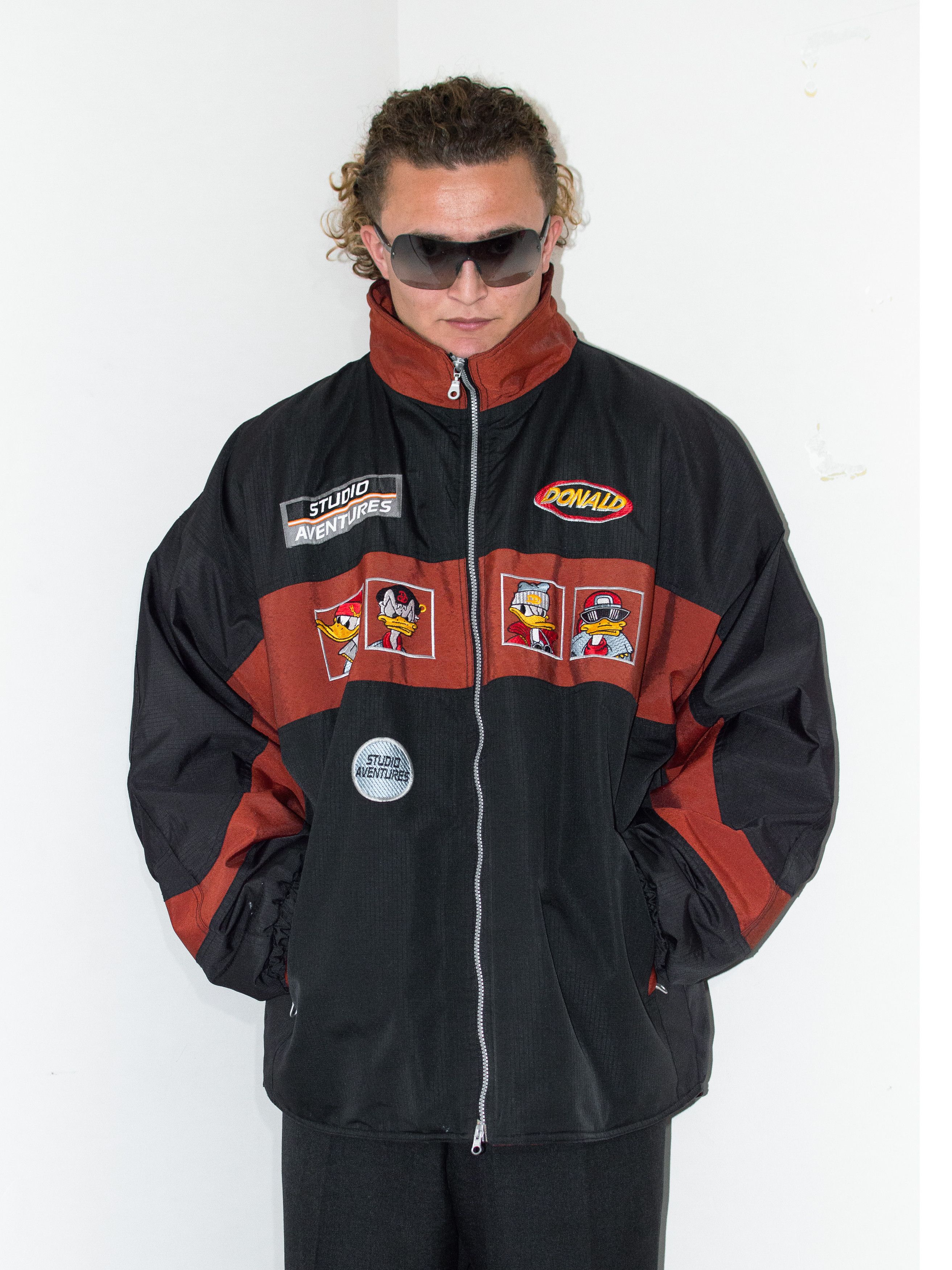 Disney × Vintage Vintage 90s Donald Duck Snowboard Em0broidered Zip Up Jacket Size US XL / EU 56 / 4 - 1 Thumbnail