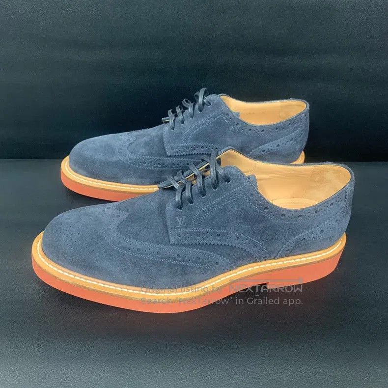 Louis Vuitton Louis Vuitton Block British style suede leather shoes Size US 6 / EU 39 - 1 Thumbnail
