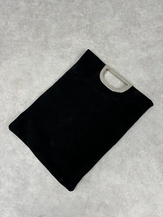 Just Cavalli 2000s Cavalli Pure Black Leather Metal Handle Bag Size ONE SIZE - 5 Thumbnail