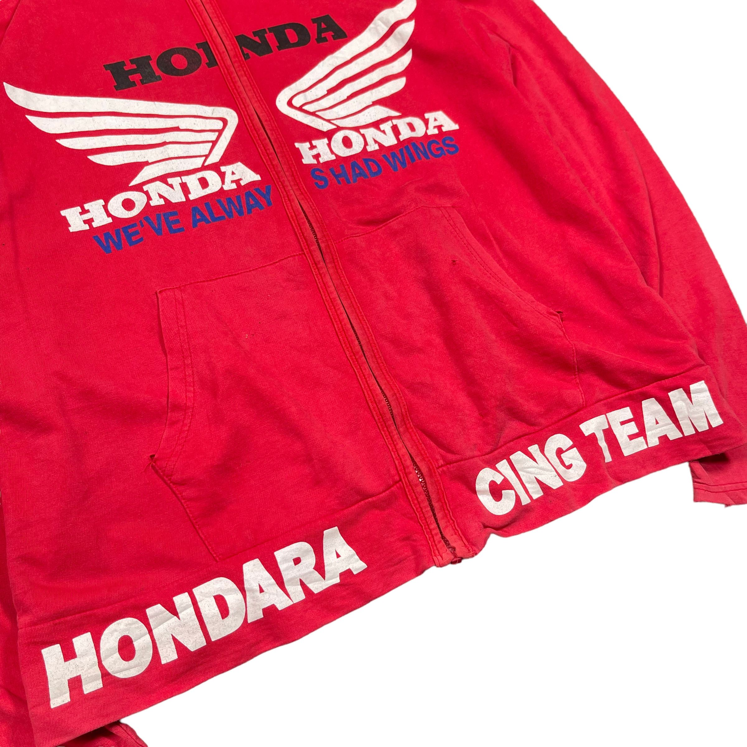 Honda × Vintage Vintage 90s Honda Racing Zipper Hoodie Size US M / EU 48-50 / 2 - 4 Thumbnail