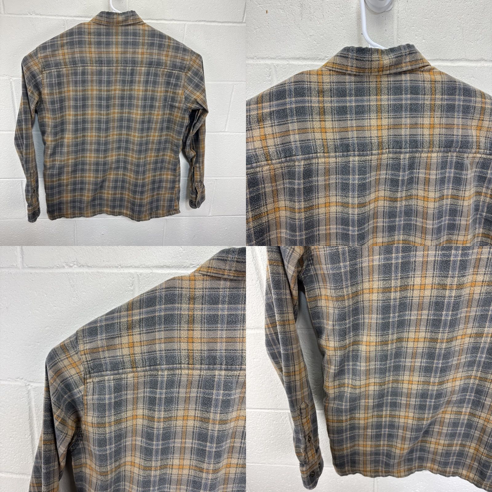 Vintage Kuhl Dillingr Flannel Shirt Mens XL Brown Grey Plaid Button Down Two Pockets Shirt Size US XL / EU 56 / 4 - 10 Thumbnail