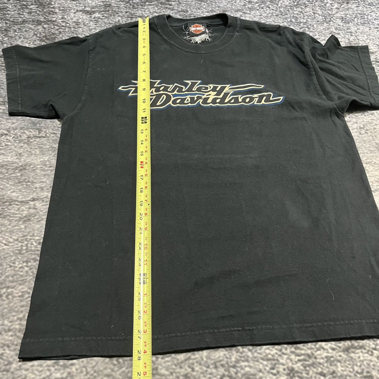 Harley Davidson VINTAGE 2000s HARLEY DAVIDSON BLACK LOGO GRUNGE T SHIRT Size US L / EU 52-54 / 3 - 10 Thumbnail