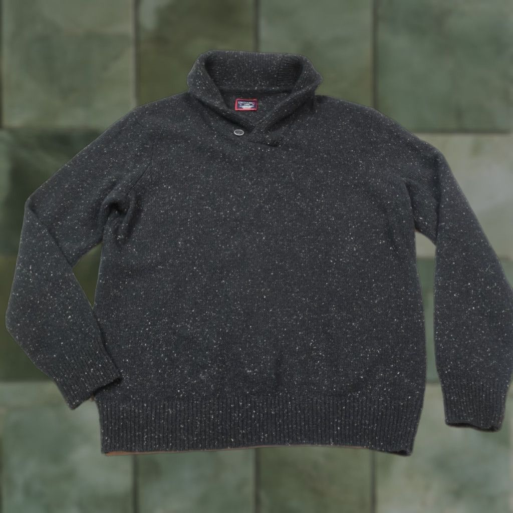 UNTUCKit UNTUCKit Van Douzer Donegal Sweater Mens Large Black Mock Neck Long Sleeve Wool Size US L / EU 52-54 / 3 - 1 Thumbnail