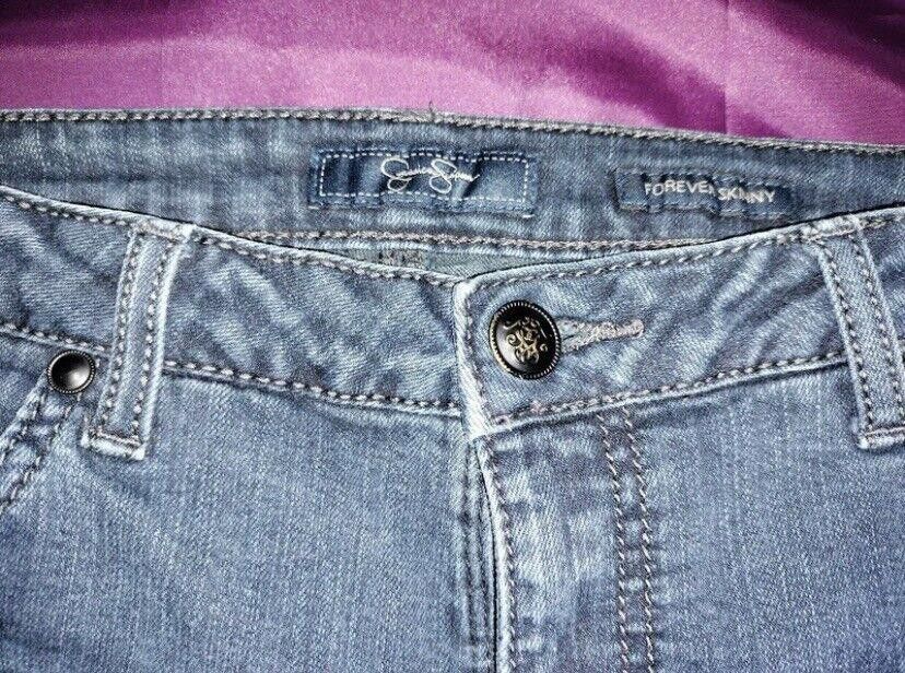 Designer Jessica Simpson Forever Skinny Jeans Size 31 Short Size 31" - 2 Thumbnail