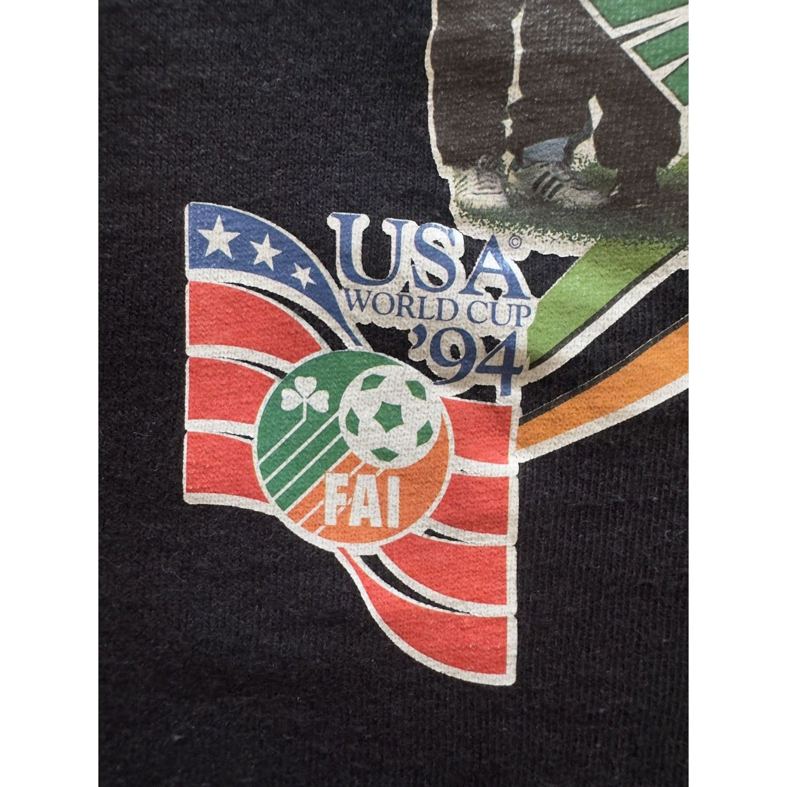 Vintage Vintage Screen 94 USA world cup Ireland single stitch tee Size US L / EU 52-54 / 3 - 4 Thumbnail
