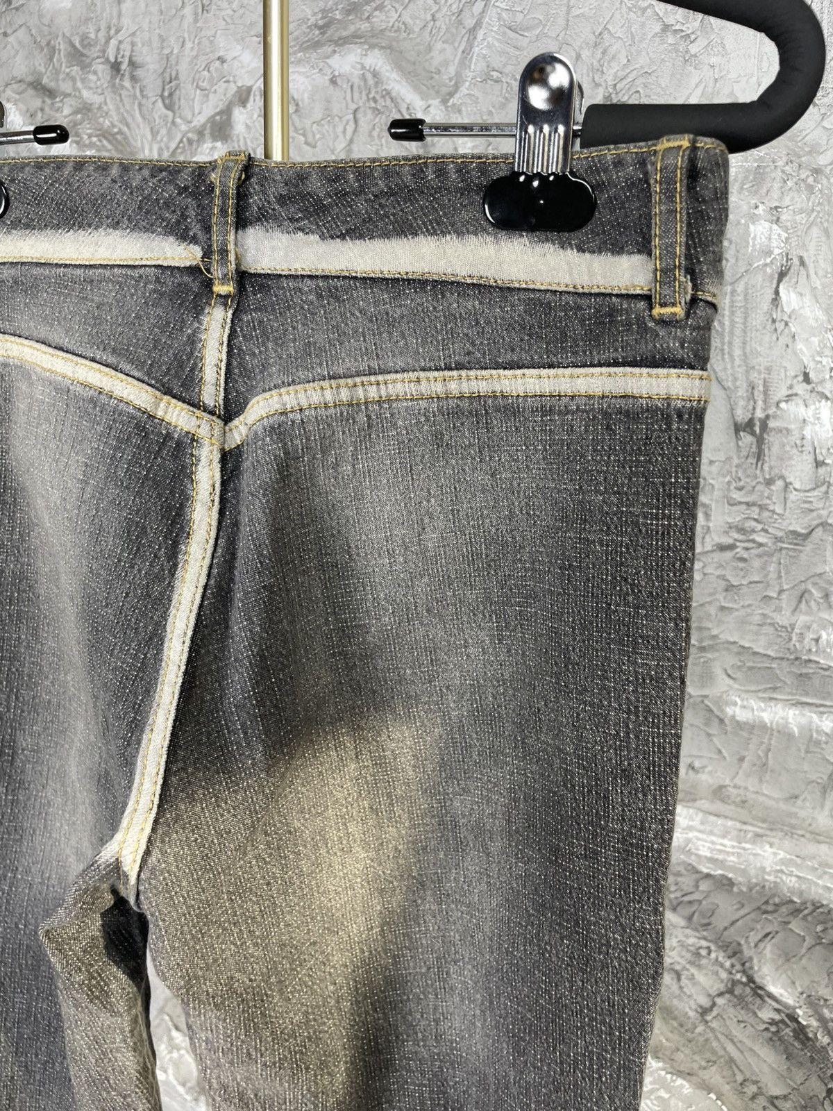 Hysteric Glamour 2000s Textured Fade Flared Jeans Y2K Japanese LGB DG style Size 30" / US 8 / IT 44 - 9 Thumbnail