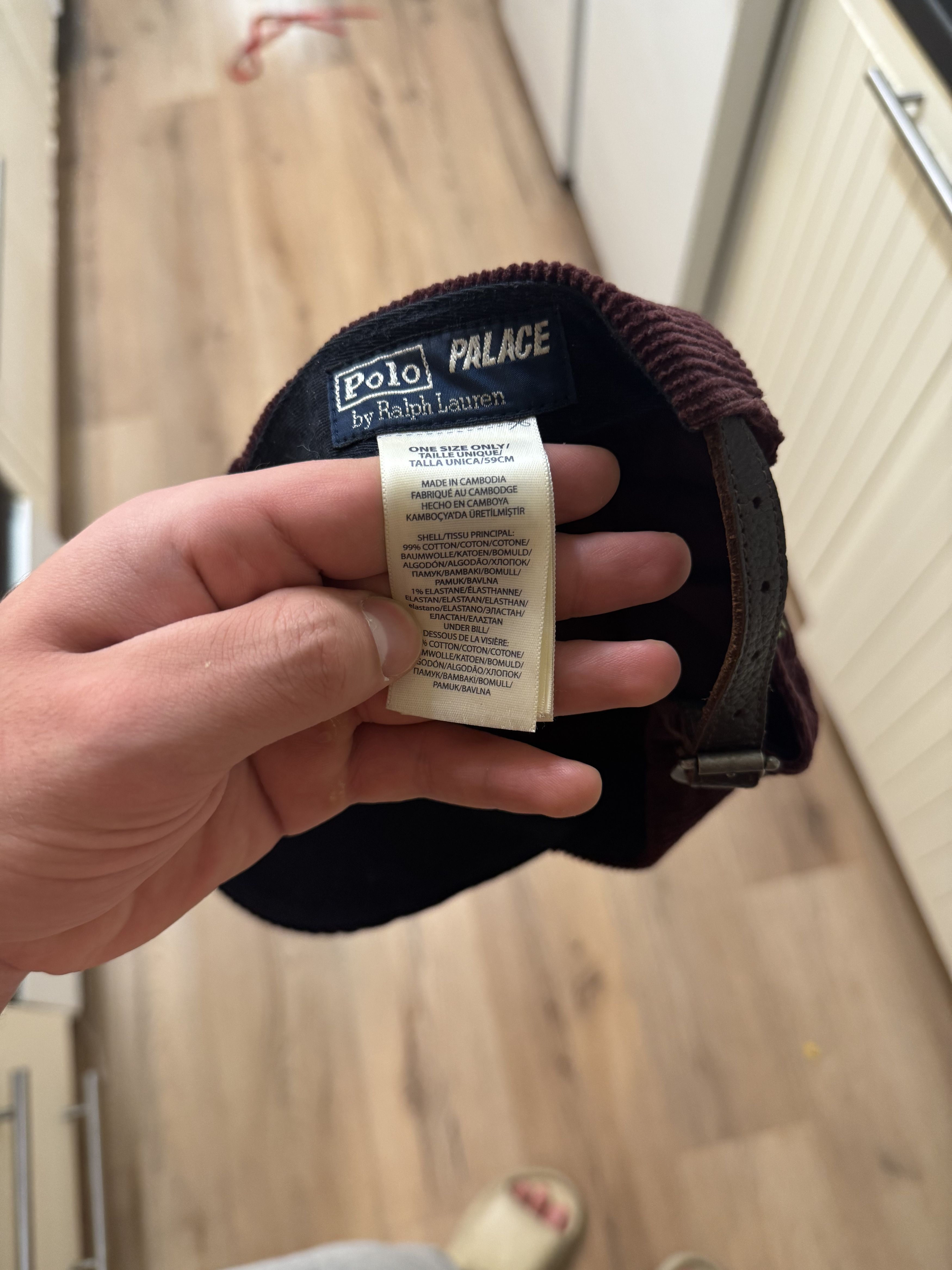 Palace × Polo Ralph Lauren Palace Ralph Lauren Corduroy Classic Polo Cap Size ONE SIZE - 3 Thumbnail