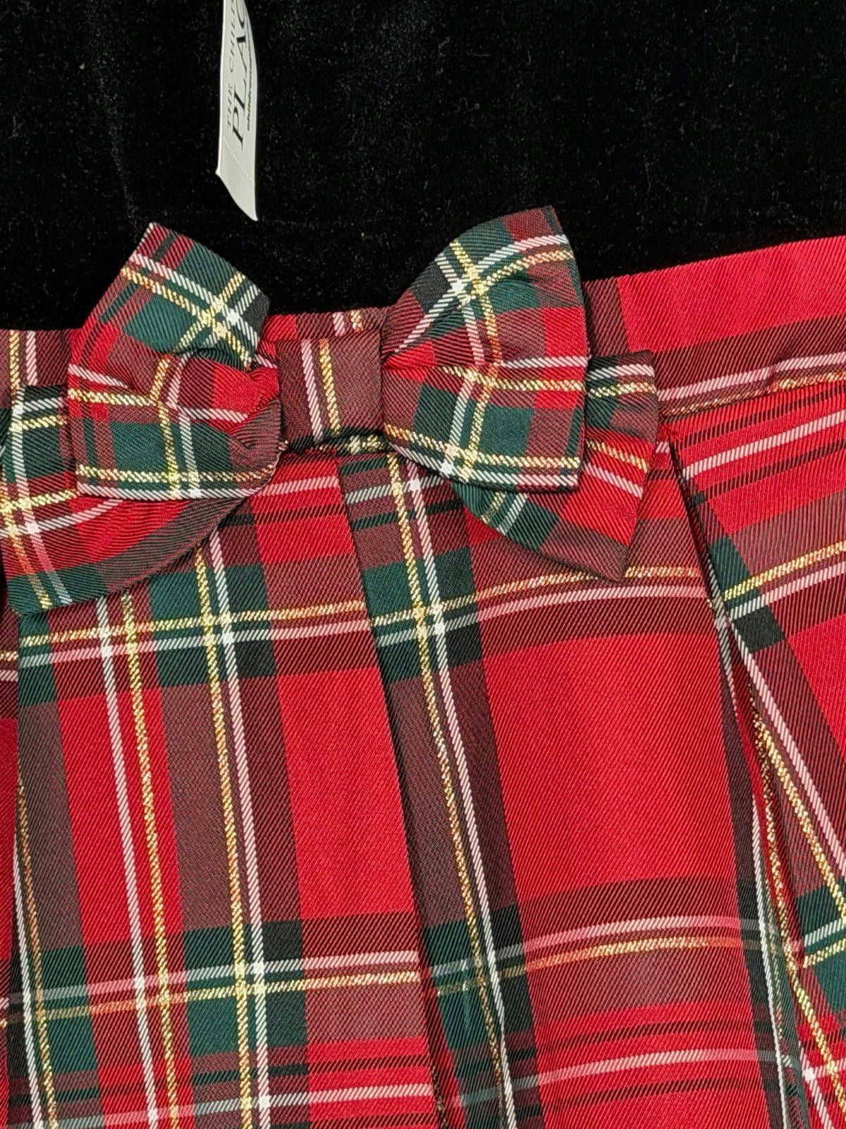 Other The Childrens Place 18-24 Months Plaid Velvet Holiday Dress Size ONE SIZE - 2 Thumbnail