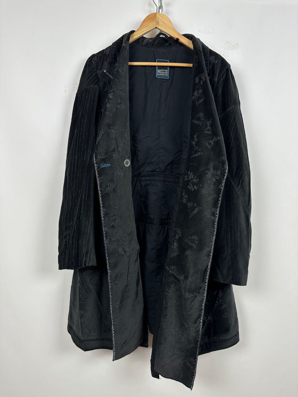 Marithe + Francois Girbaud Marithe Francois Girbaud Jacquard Double Breasted Coat Size L / US 10 / IT 46 - 5 Thumbnail