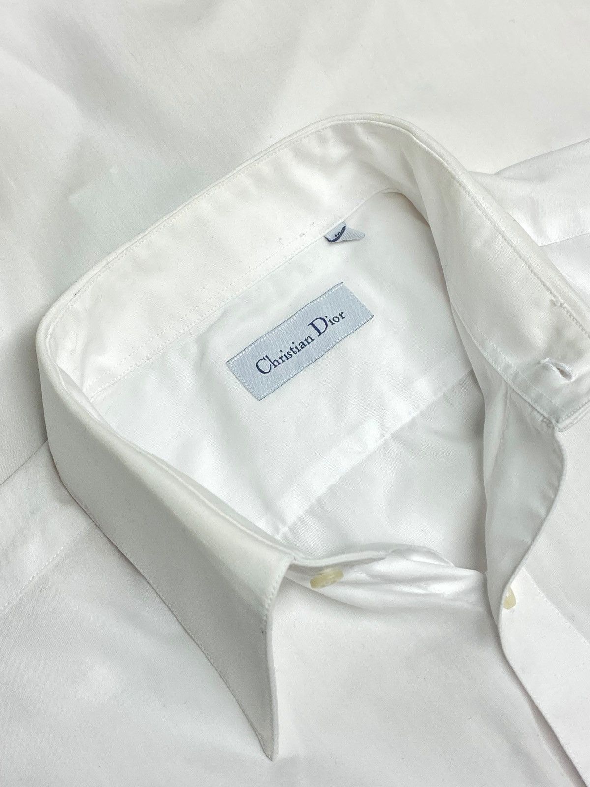 Christian Dior Monsieur 🔥 90s DIOR COTTON SHIRT MINIMAL EMBROIDERED LOGO ESSENTIAL Size US L / EU 52-54 / 3 - 11 Thumbnail