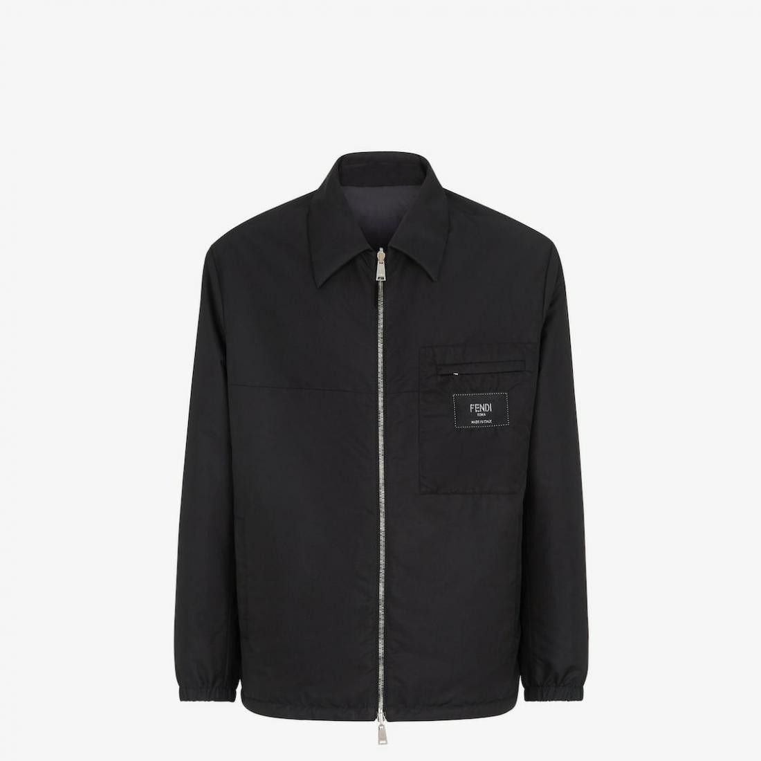 image of Fendi O1W1Db10324 Jackets In Black, Men's (Size Medium)