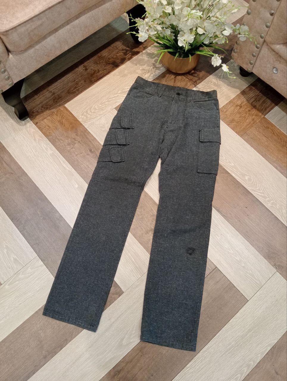Japanese Brand JAPANESE YAMA50 8 POCKET CARGO PANTS - SIZE 2 GREY Size US 29 - 2 Thumbnail