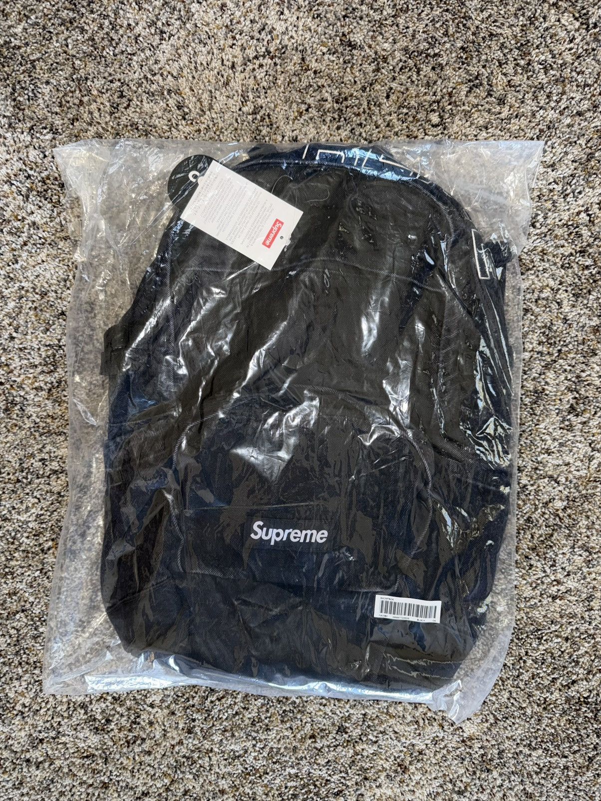 Supreme Supreme Denim Backpack (Black) Size ONE SIZE - 10 Thumbnail