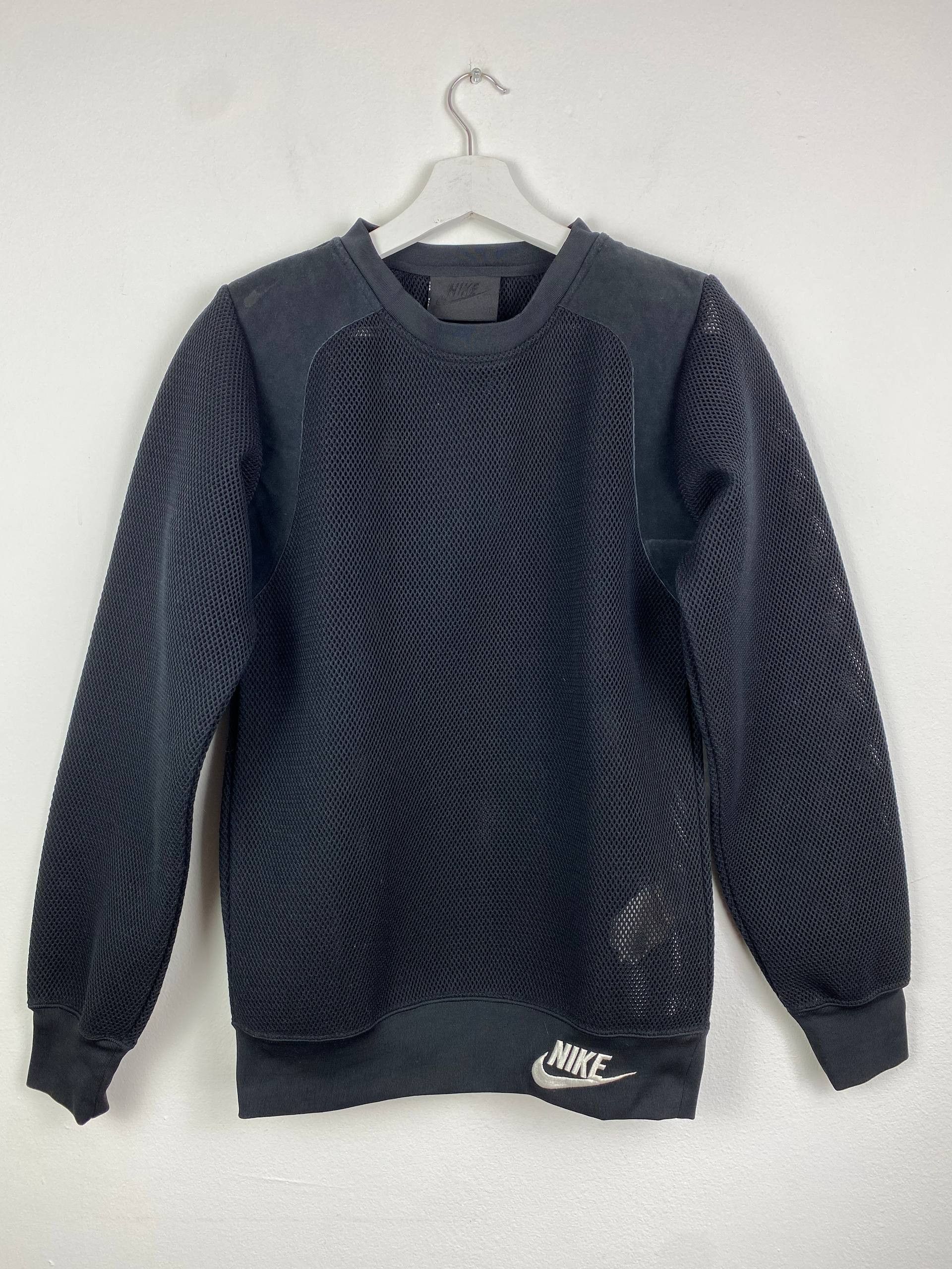 Nike Archive Nike NSW Tech Mesh Crewneck Sweatshirt Black Lab Size US S / EU 44-46 / 1 - 1 Thumbnail