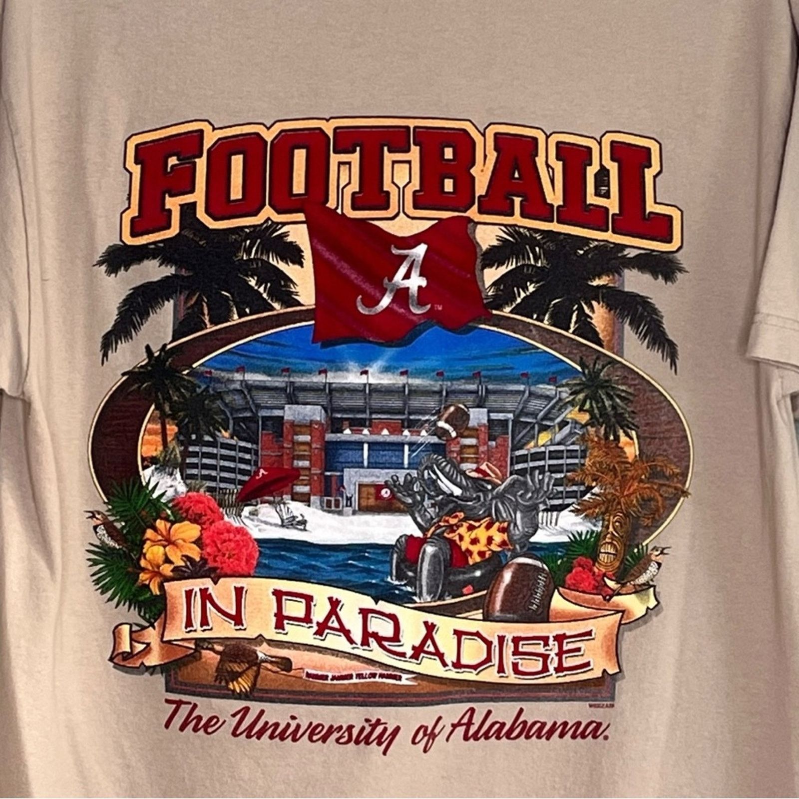 Other Big Al Alabama Crimson Tide Football in Paradise T-shirt. Size M / US 6-8 / IT 42-44 - 4 Thumbnail