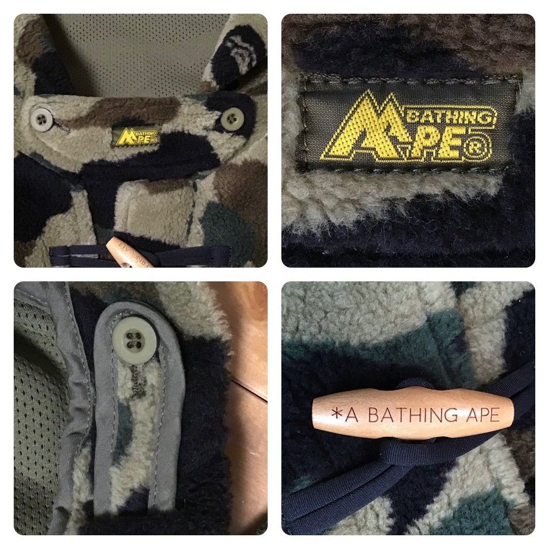 Bape × Nigo 🔥Vintage🔥 BAPE camo Boa duffle coat a bathing ape NIGO Size US S / EU 44-46 / 1 - 7 Thumbnail