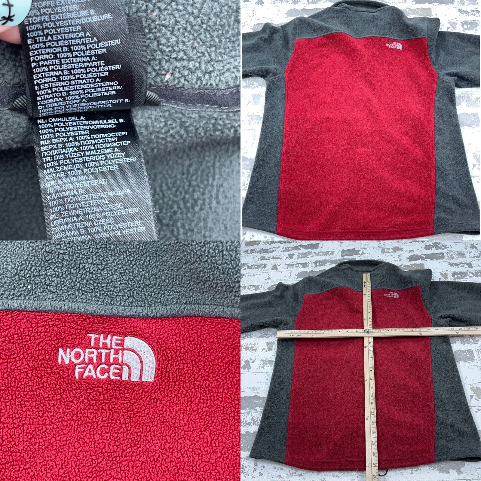 The North Face The North Face Jacket Men L Pink Gray Fleece Interchange Coat Layer Zip All Seasons Pockets Zipper Logo Embroidered Streetwear Casual Size US L / EU 52-54 / 3 - 8 Thumbnail