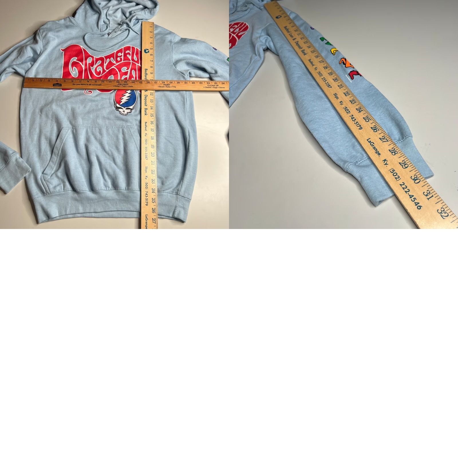 Liquid Blue Grateful Dead Liquid Blue Hoodie M Light Blue Dancing Bears Steal Your Face Grap Size US M / EU 48-50 / 2 - 8 Thumbnail
