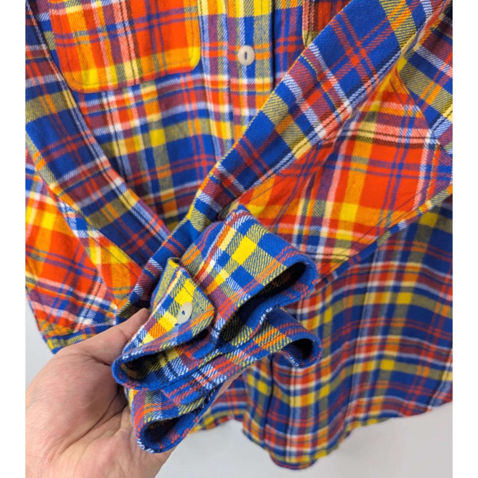Rocawear VINTAGE Rocawear Shirt Men's 2XL Orange Plaid Button Up Long Sleeve Collared Hip Hop 90s Grunge Size US XXL / EU 58 / 5 - 3 Thumbnail